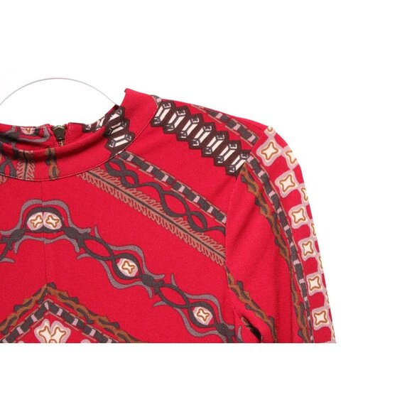 Free People Mini Dress XS Boho Gypsy Long Sleeve Knit Hippie Festival Stretch - Picture 6 of 14